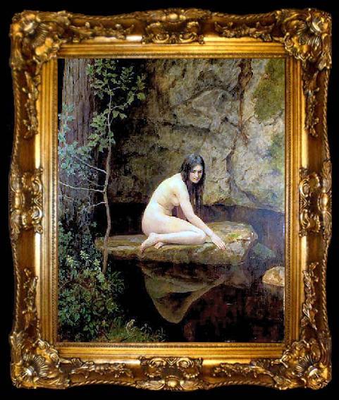 framed  John Collier The water nymph, ta009-2